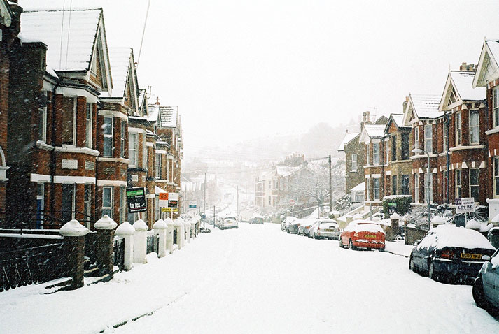 Milward Road in Snow