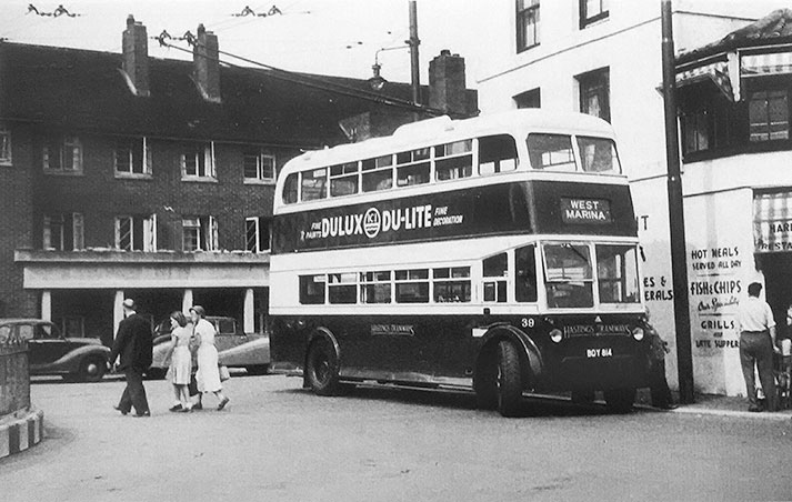 Trolleybus at East Street