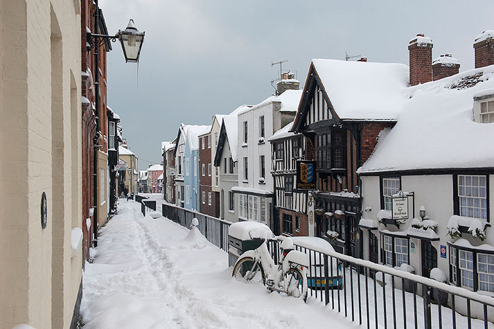 All Saints Street in the Snow