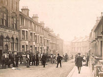 Hughenden Road Laying Tramlines